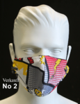 Leichte Sommermaske Verkauft Comic No 2 15€ Eine Seite mit Comicmuster Baumwolle, die andere Seite Baumwollsatin schwarz