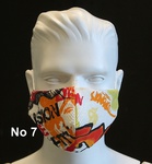 Beidseitig verwendbar Mundschutz Graffiti No 7 für Erwachsene und Jugendliche 15€ Baumwolle mit auswechselbarem Gummiband