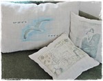verkauft Kissenset mit Druck