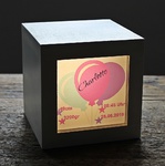 Tinycube Ballon pink Geburt mit Wunschnamen und Geburtsdaten Preis pro Stück €52,00 Ca.Maße B15cm H15cm L15cm Gewicht1,2kg