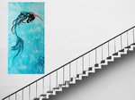 Feel Free 140x70x4cm Acryl Leinwand auf Museumsrahmen