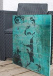Streetart Druck auf Holz