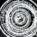 " Spin me round " 50x 50cm Spinpainting auf 3D Cardboard 