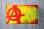 " Anarchie " Lack auf Stahl