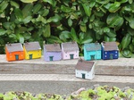 T10 Auswahl Holzhäuser Minis H 8,5cm B 7cm T 3cm