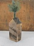 T21 Holzhaus mit Glaseinsatz 27x10x7,5cm
