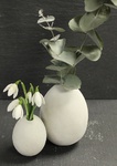 F1 Set Minivasen Feinbeton 6x4cm & 9x6cm 