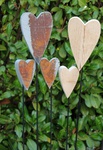 Gartenstecker Auswahl Herzen 