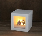 W9 Lightbox Wintertime batteriebetrieben 15x15x15cm